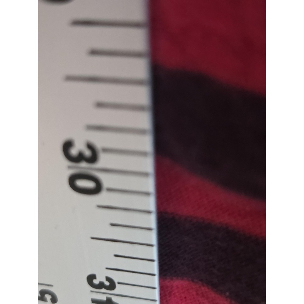 Nuovo Jeanswear Polo Shirt Mens XL Red Black Striped Long Sleeve Collared Casual - Picture 6 of 6